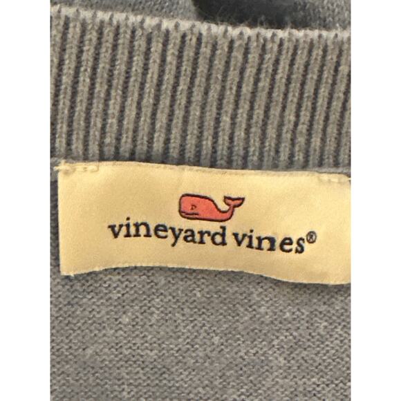 Vineyard Vines Men’s Logo V Neck Sweater Large Sky Blue Preppy Dad Core - Picture 5 of 12